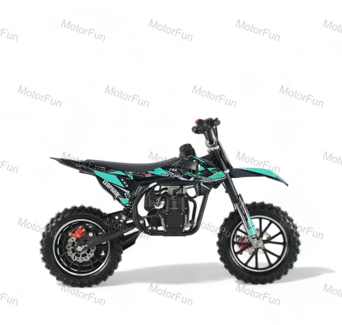 crossbike 50ccm mit straßenzulassung 50ccm Motocross Crossbike Pocketbike Dirtbike – 10 Zoll 4-Takt – MOTORFUN