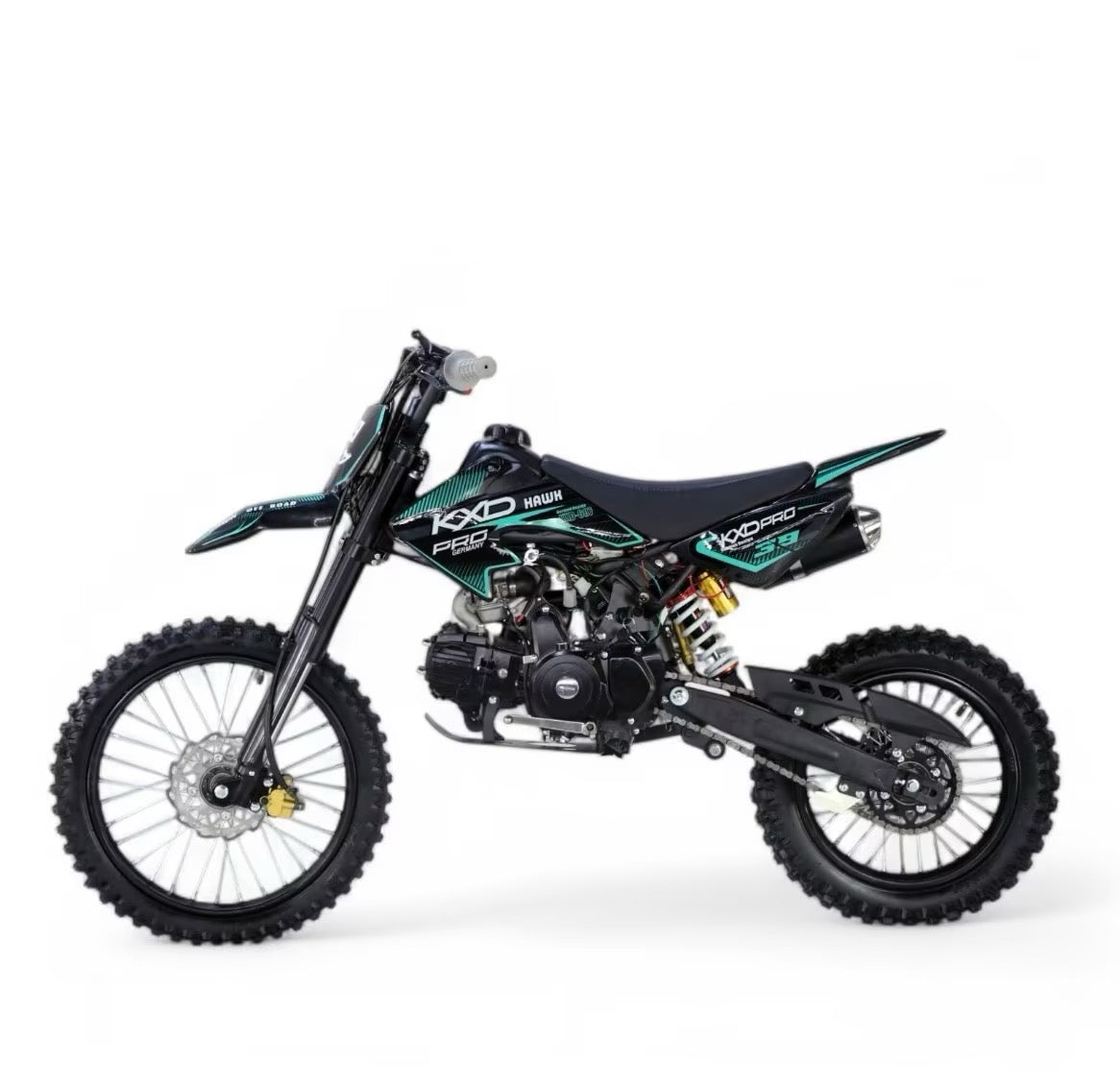 125ccm Motocross Pitbike Dirtbike Pocketbike – 4-Takt, 17/14 Zoll